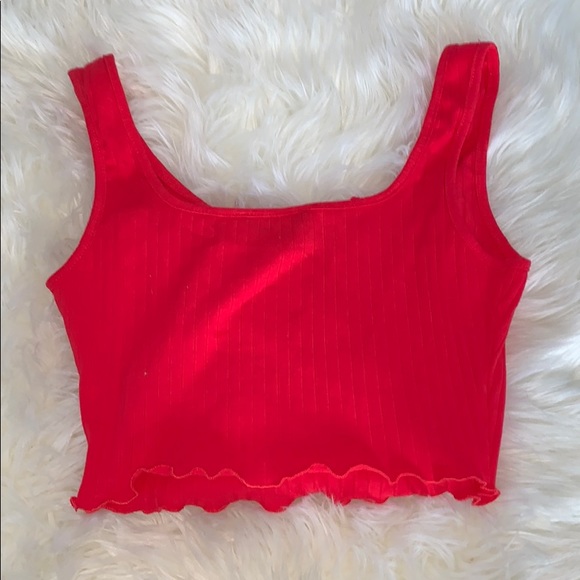 red crop tank top - Picture 3 of 3